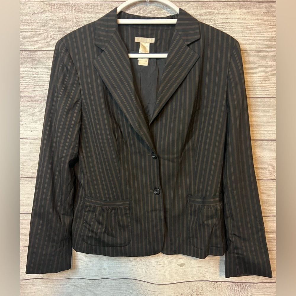 Liz Claiborne Pinstripe Blazer Size 12‎